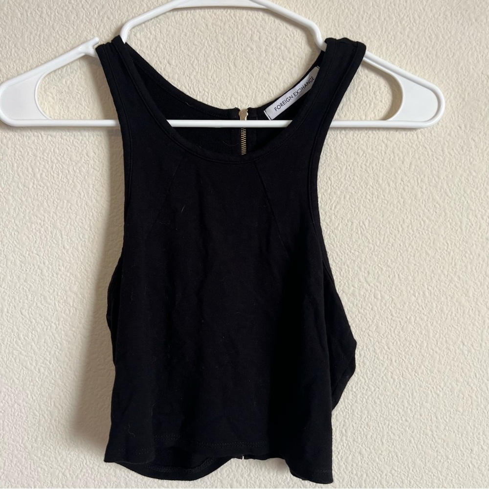 Foreign Exchange Black Crop Top